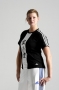 Adidas karate t-shirt zwart wiit