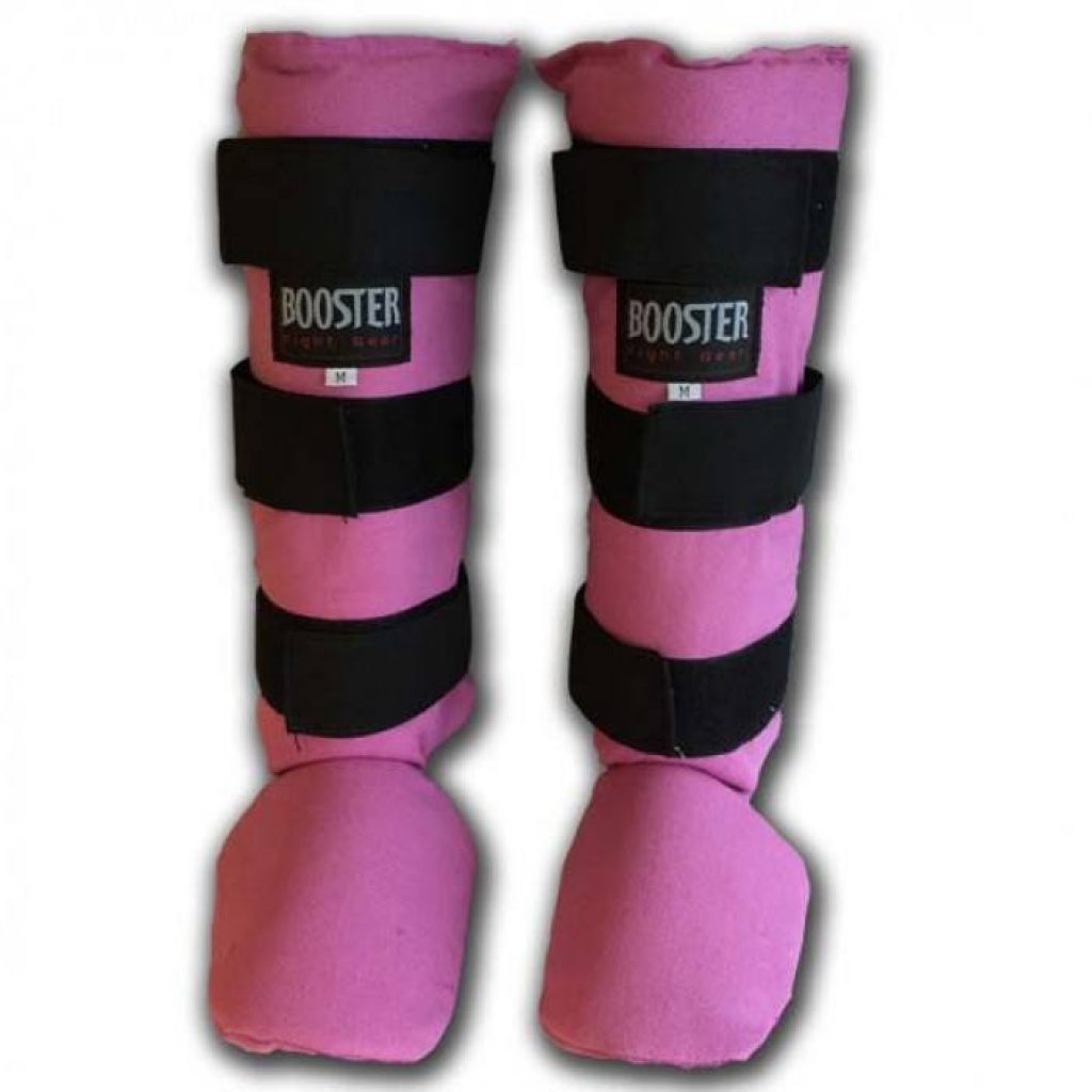 Booster Scheenbeschermer kickboksen roze maat S Booster Scheenbeschermer kickboksen roze maat S