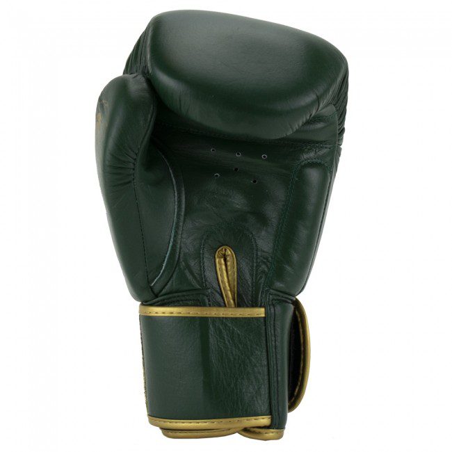 Super Pro Combat Gear Warrior SE Lederen (kick)bokshandschoenen Groen/Goud 10 Oz. Super Pro Combat Gear Warrior SE Lederen (kick)bokshandschoenen Groen/Goud 10 Oz.
