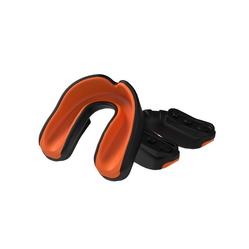 Multisports Gel Mouthguard Black/Orange Adult Multisports Gel Mouthguard Black/Orange Adult