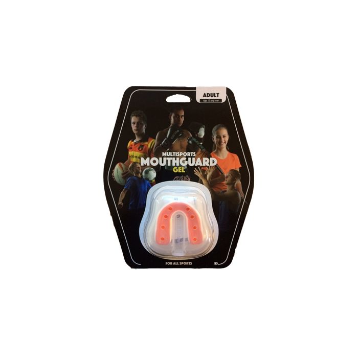 Multisports Gel Mouthguard White/Orange Adult Multisports Gel Mouthguard White/Orange Adult