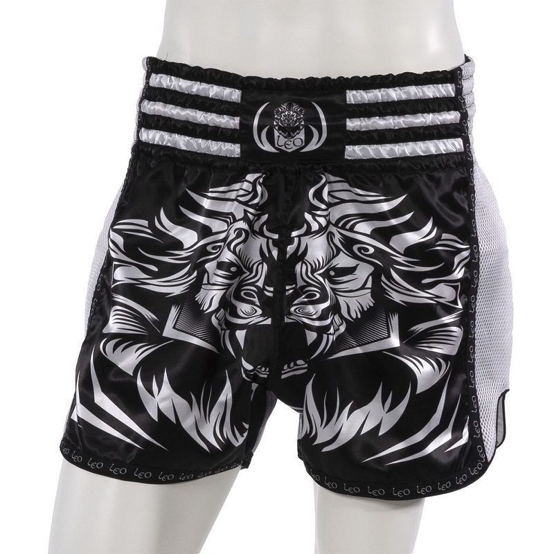 Leo PREDATOR Mesh Kickboxing Short - White/Black Leo PREDATOR Mesh Kickboxing Short - White/Black