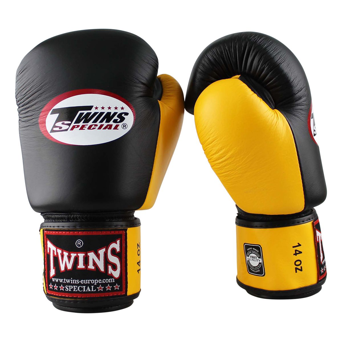 Twins Special Kickbokshandschoenen BGVL-3 Black Yellow (BGVL 3 BLACK YELLOW) Twins Special Kickbokshandschoenen BGVL-3 Black Yellow (BGVL 3 BLACK YELLOW)