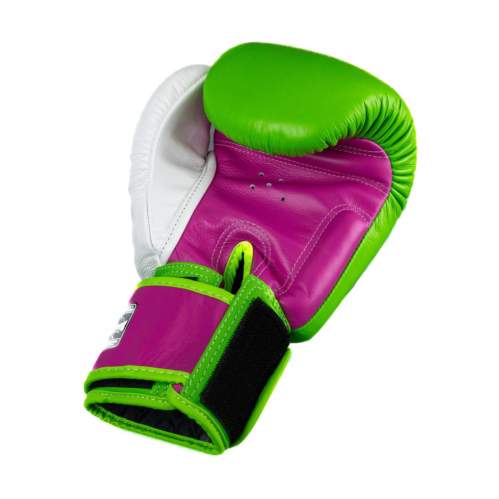 Twins Velcro Bokshandschoenen Voor Training (BGVL 4 GR PK WH) Twins Velcro Bokshandschoenen Voor Training (BGVL 4 GR PK WH)