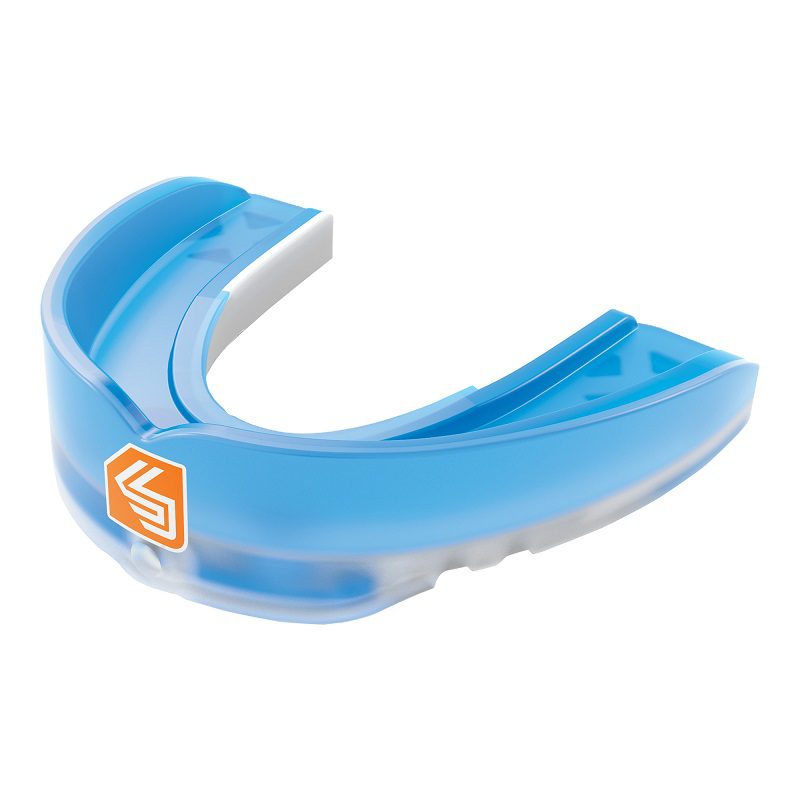 Shock Doctor Gebitsbeschermer Nano 3d Junior, blauw - transparant Shock Doctor Gebitsbeschermer Nano 3d Junior, blauw - transparant