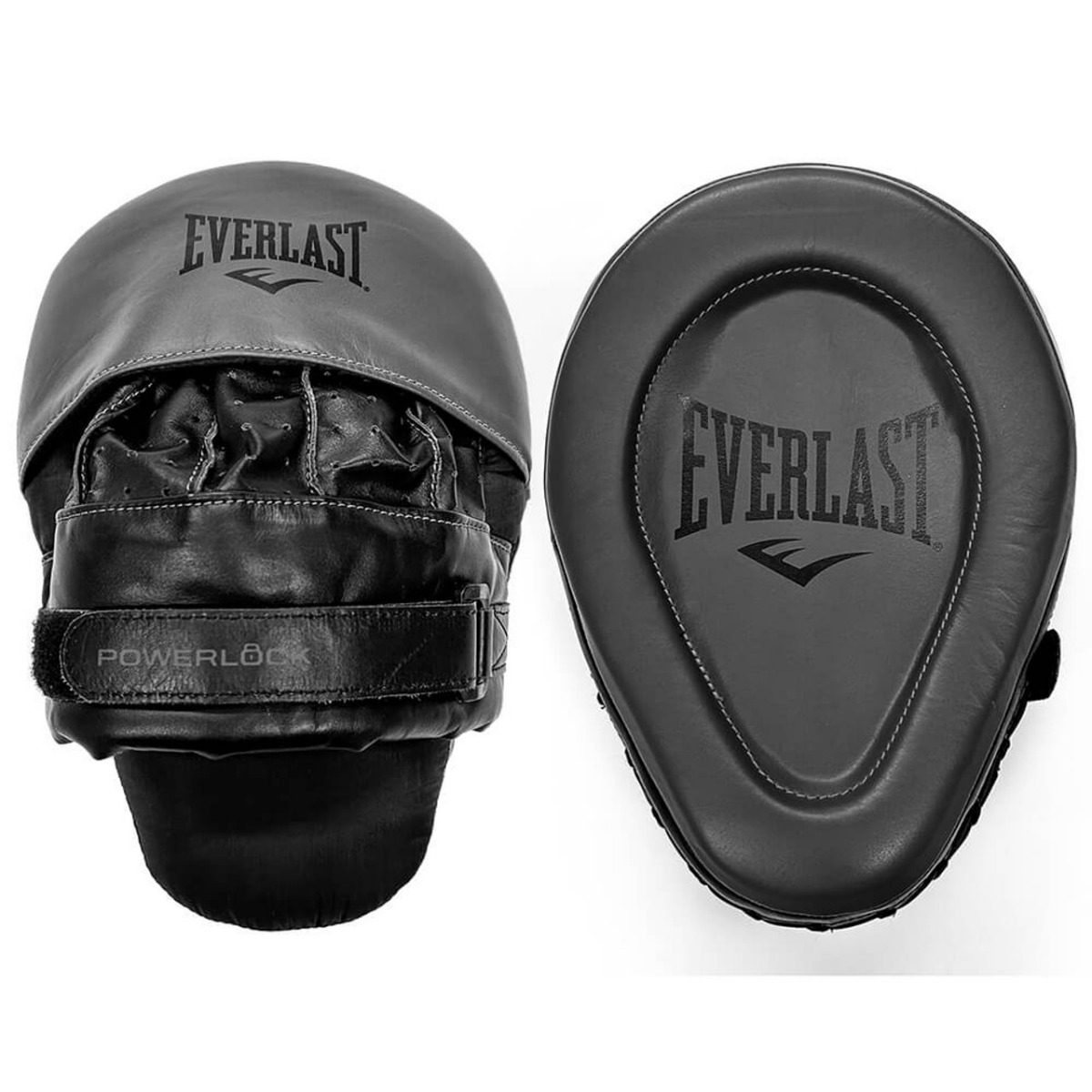 Everlast Powerlock Pro Focus Mitts (Black/Charcoal) One Size