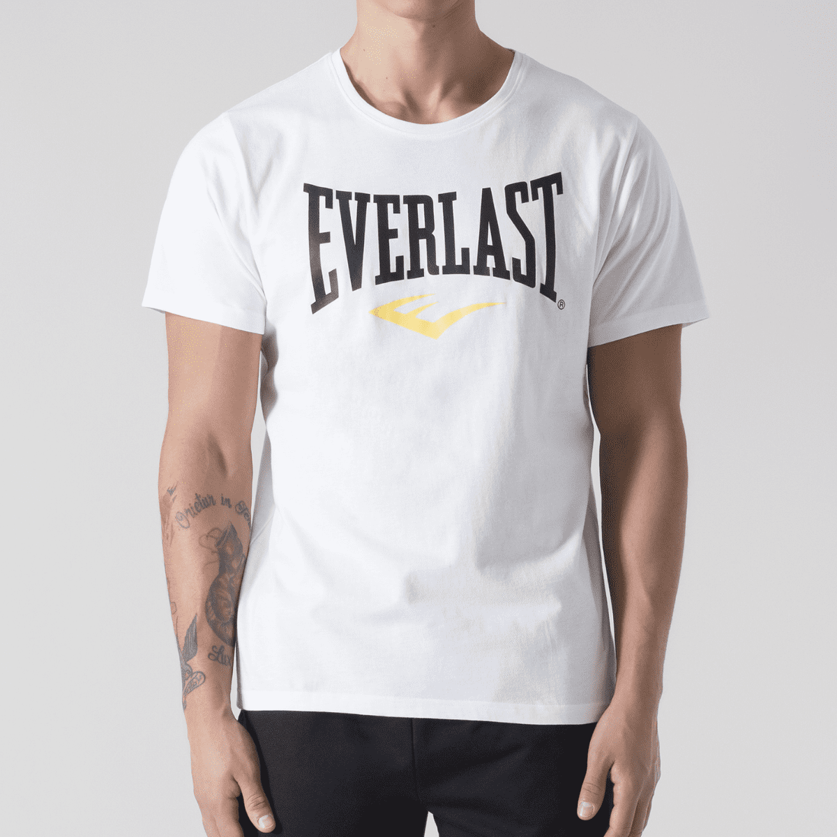 Everlast Fitted Logo T-shirt Wit L (Wit) Everlast Fitted Logo T-shirt Wit L (Wit)