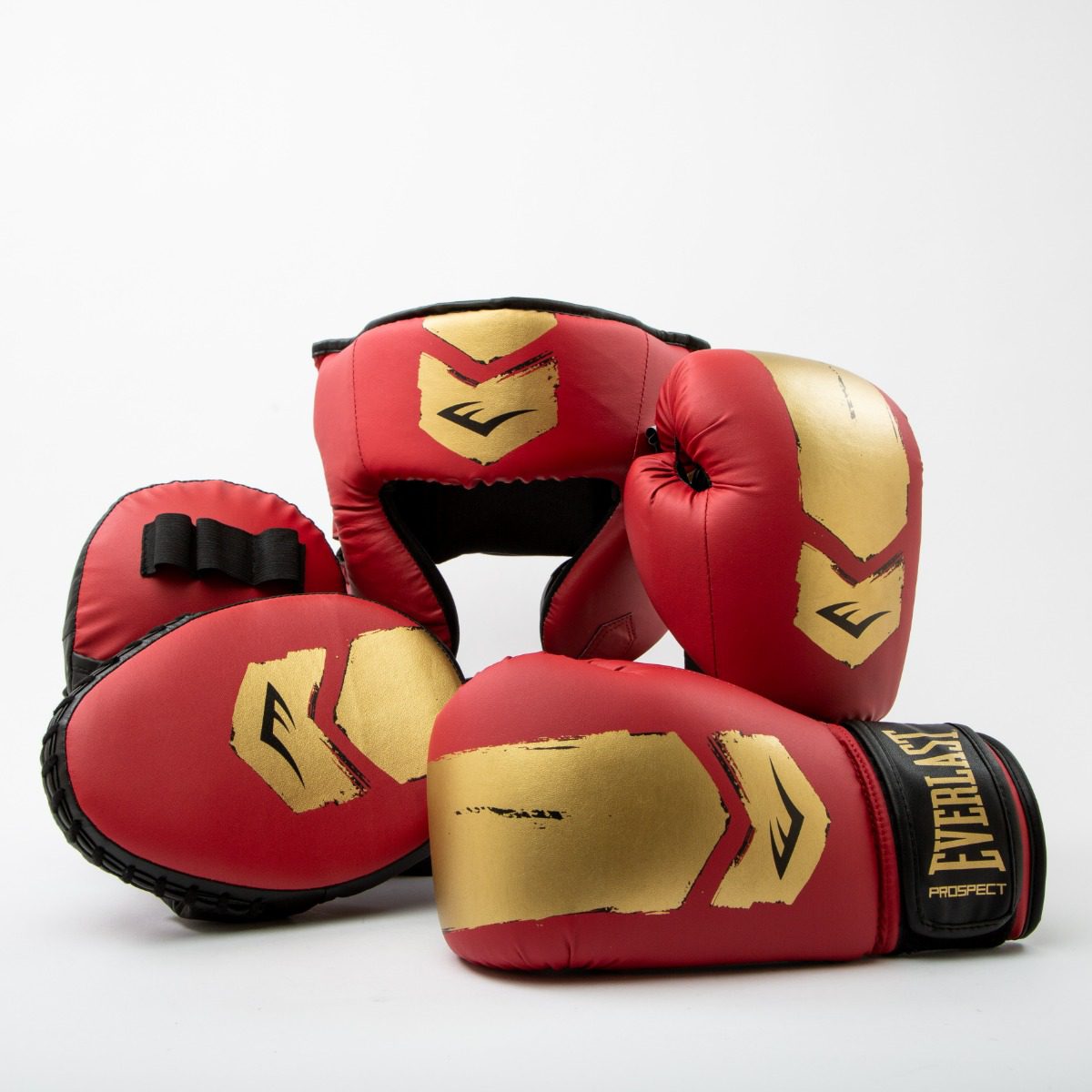Everlast Prospect 2 Boxing Kit, Red/Gold, (Goud/Rood)