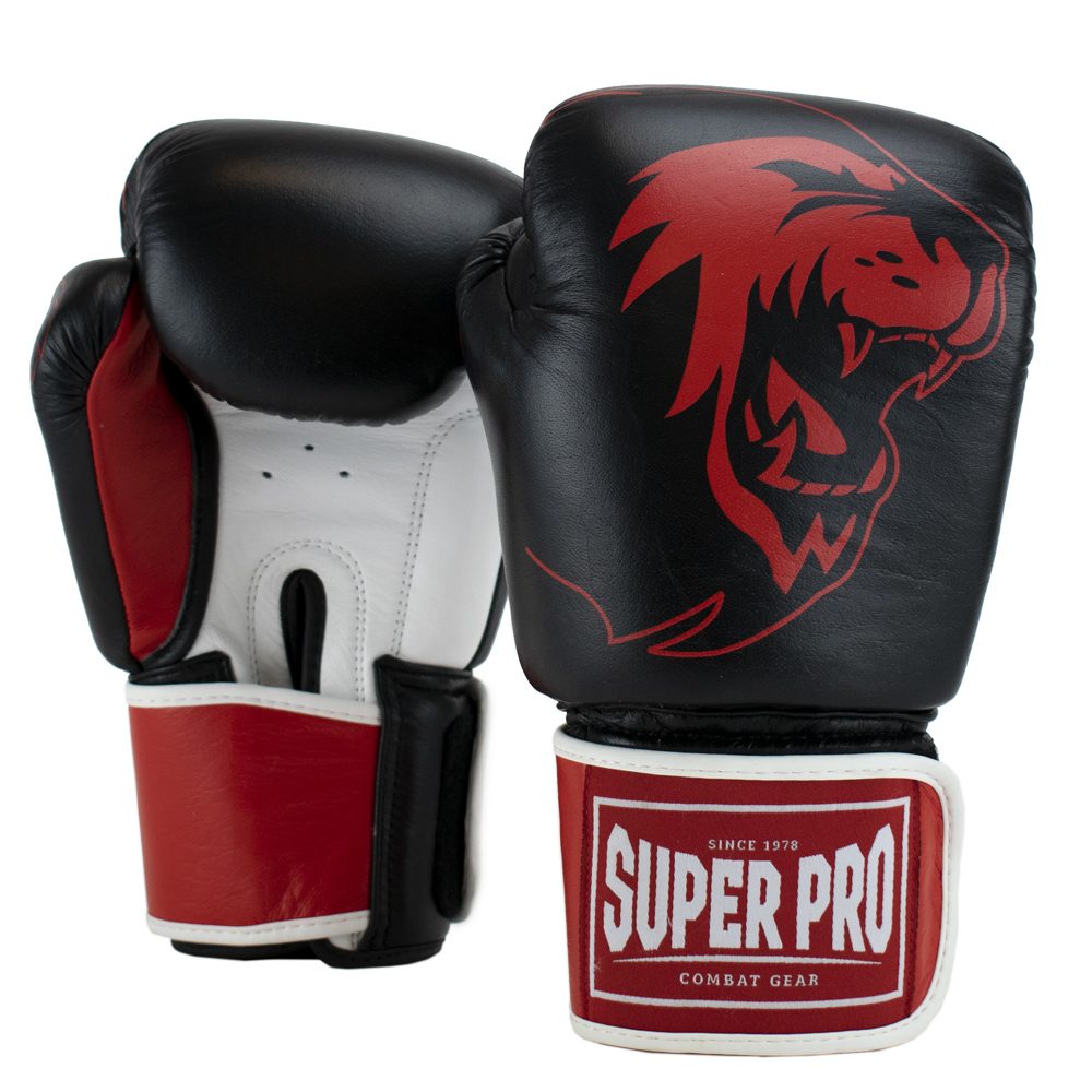 Super Pro Combat Gear Warrior Se Lederen (kick)bokshandschoenen 10 oz