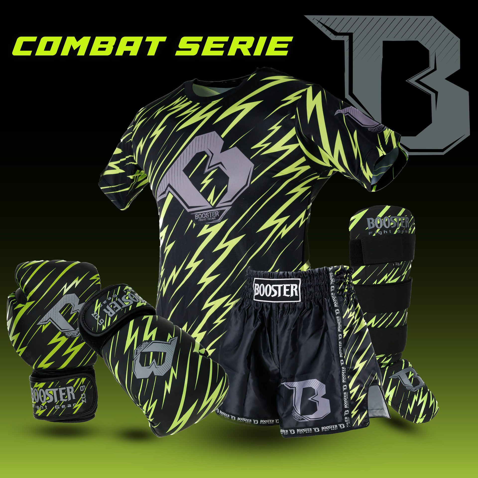 Booster Fightgear Kickbokshandschoenen Combat Series 5 (COMBAT SERIES 5 BG) Booster Fightgear Kickbokshandschoenen Combat Series 5 (COMBAT SERIES 5 BG)