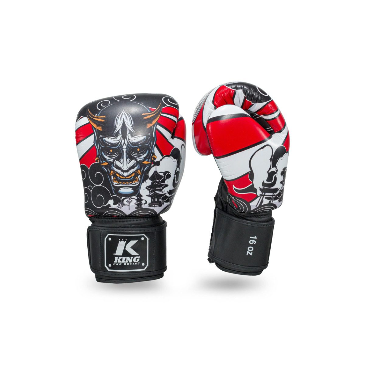 KING Pro Boxing Hannya Bokshandschoenen (KPB-BG-HANYA-RD) KING Pro Boxing Hannya Bokshandschoenen (KPB-BG-HANYA-RD)
