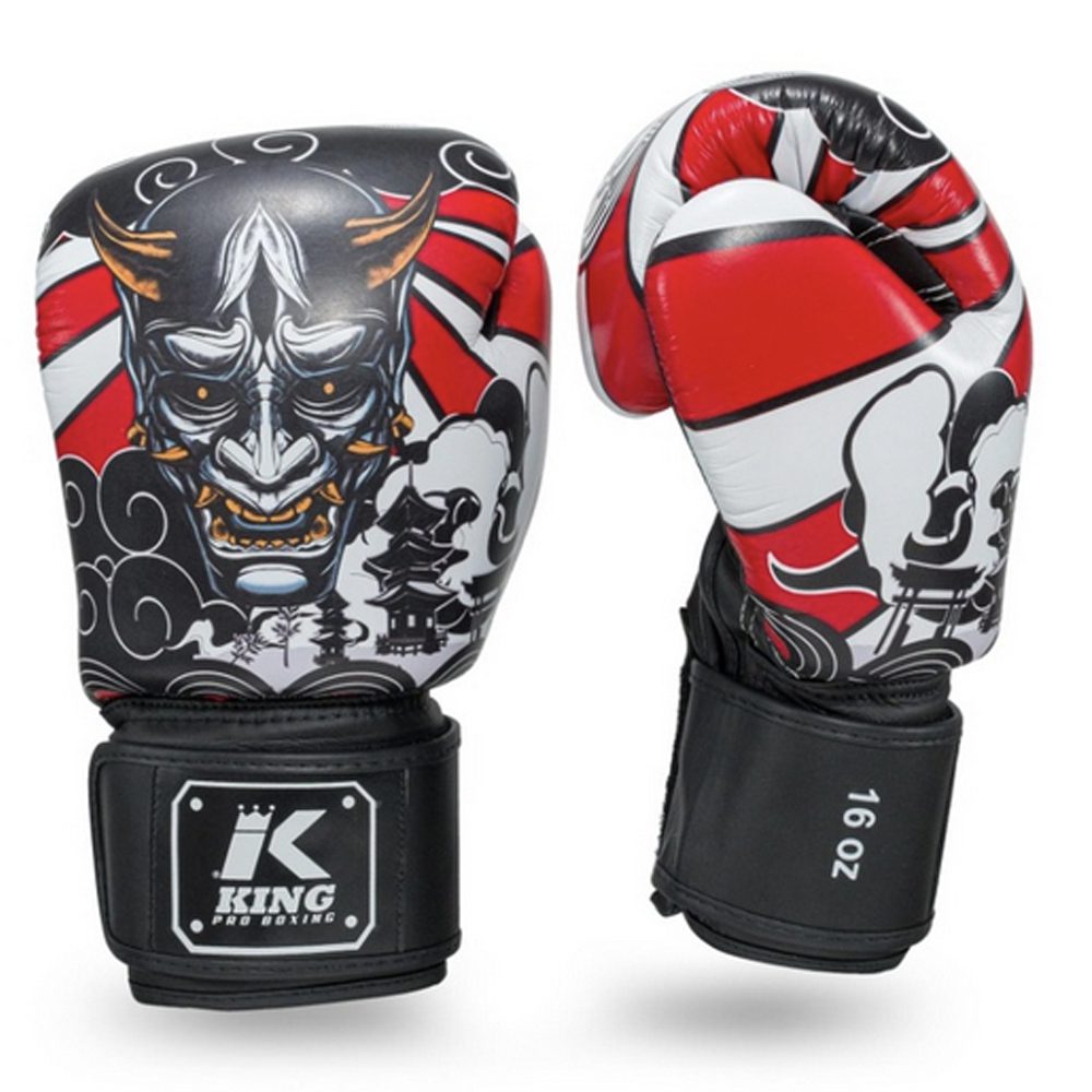 KING Pro Boxing Hannya Bokshandschoenen (KPB-BG-HANYA-RD) KING Pro Boxing Hannya Bokshandschoenen (KPB-BG-HANYA-RD)