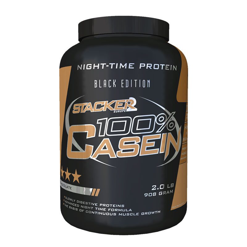 Stacker 100% Casein 908 g Aardbei Stacker 100% Casein 908 g Aardbei
