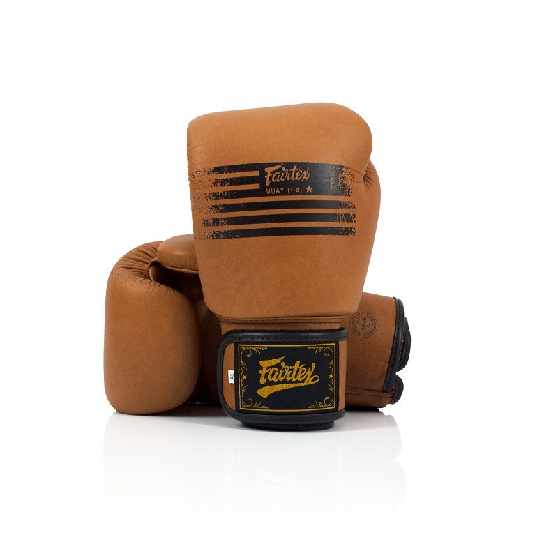 Fairtex (kick)bokshandschoenen Brown Legacy 12 oz Fairtex (kick)bokshandschoenen Brown Legacy 12 oz