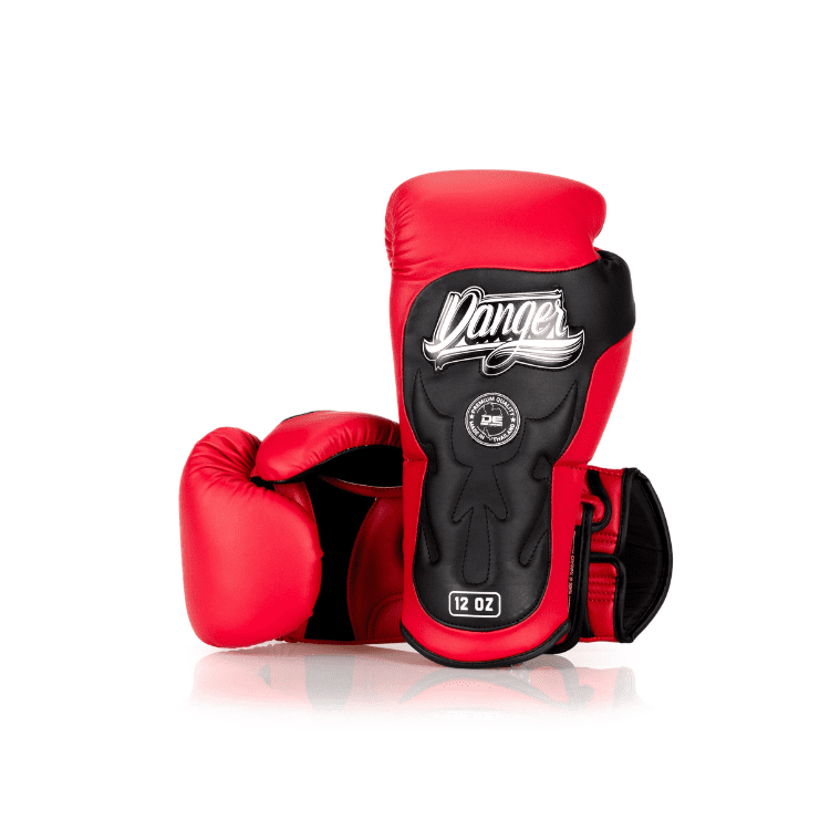 Danger (kick)bokshandschoenen Ultimate Fighter Rood/Zwart 12 oz