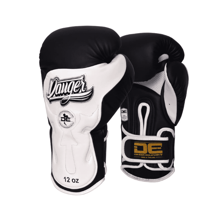 Danger (kick)bokshandschoenen Ultimate Fighter Wit/Zwart 10 oz