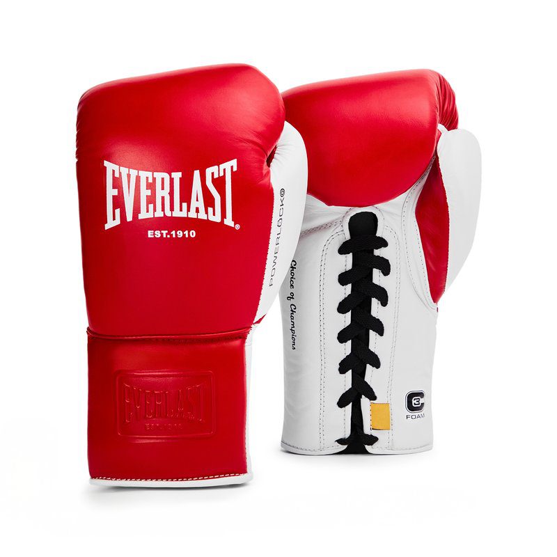 Everlast Powerlock OG Pro Fight Glove (Rood/Wit) Everlast Powerlock OG Pro Fight Glove (Rood/Wit)