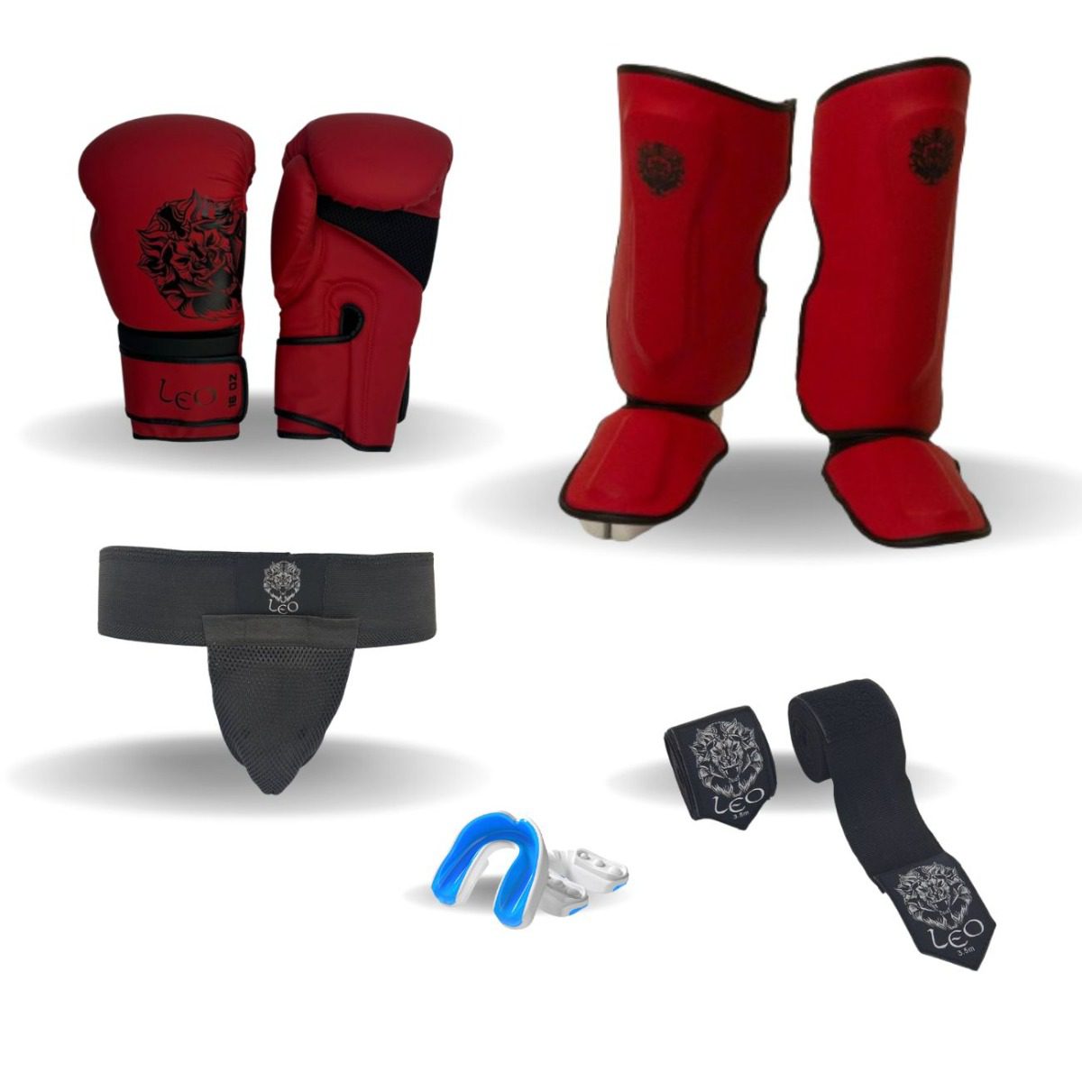 Leo Pattaya Kickboksset Groot Rood Leo Pattaya Kickboksset Groot Rood