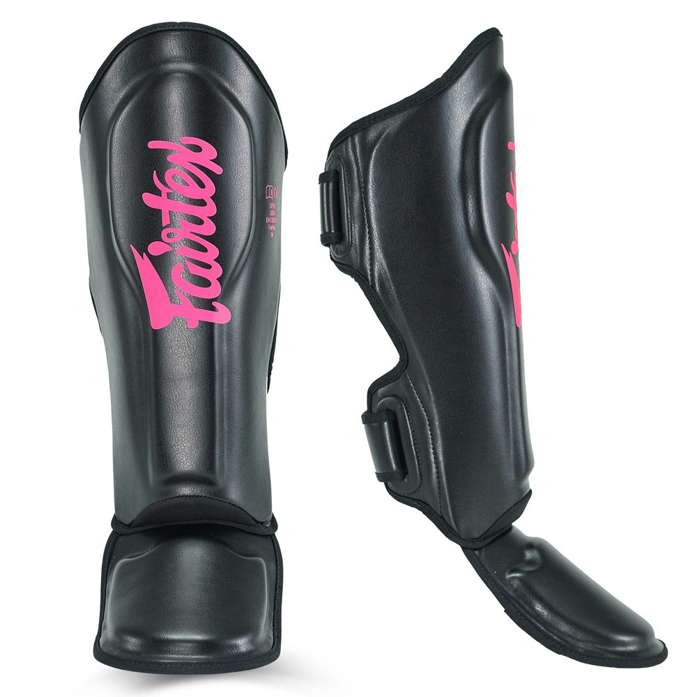 Fairtex Booster FXB Scheenbeschermers Zwart Roze (FXB-SG-BLACK-PINK) Fairtex Booster FXB Scheenbeschermers Zwart Roze (FXB-SG-BLACK-PINK)