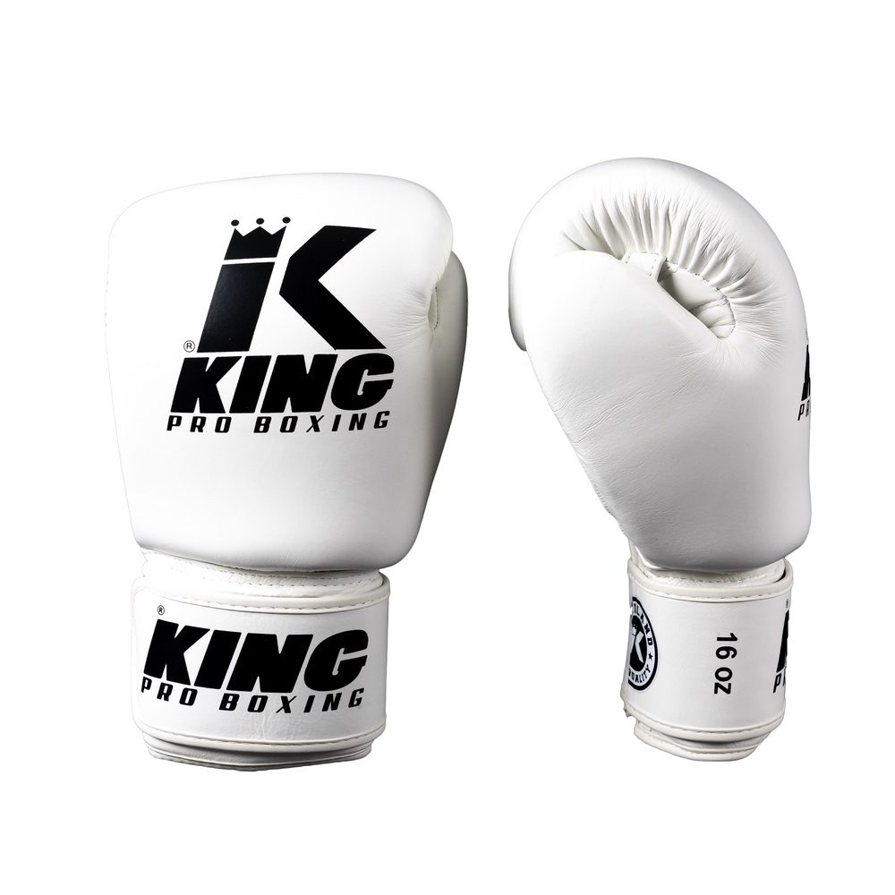 King Pro Boxing Kickbokshandschoenen Wit (KPB BGVL 3 WHITE) King Pro Boxing Kickbokshandschoenen Wit (KPB BGVL 3 WHITE)