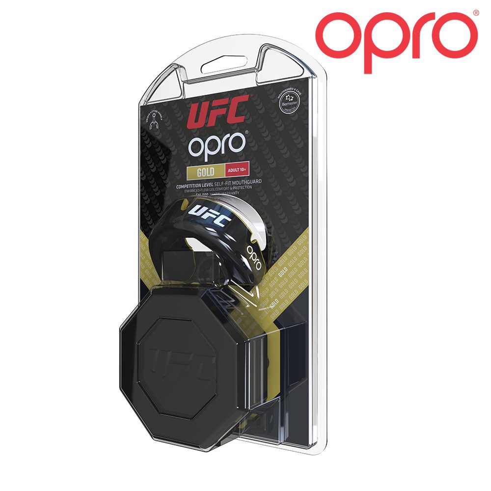 UFC OPRO Gold Gebitsbeschermer Zwart (OPRO GOLD BLACK METAL GOLD) UFC OPRO Gold Gebitsbeschermer Zwart (OPRO GOLD BLACK METAL GOLD)