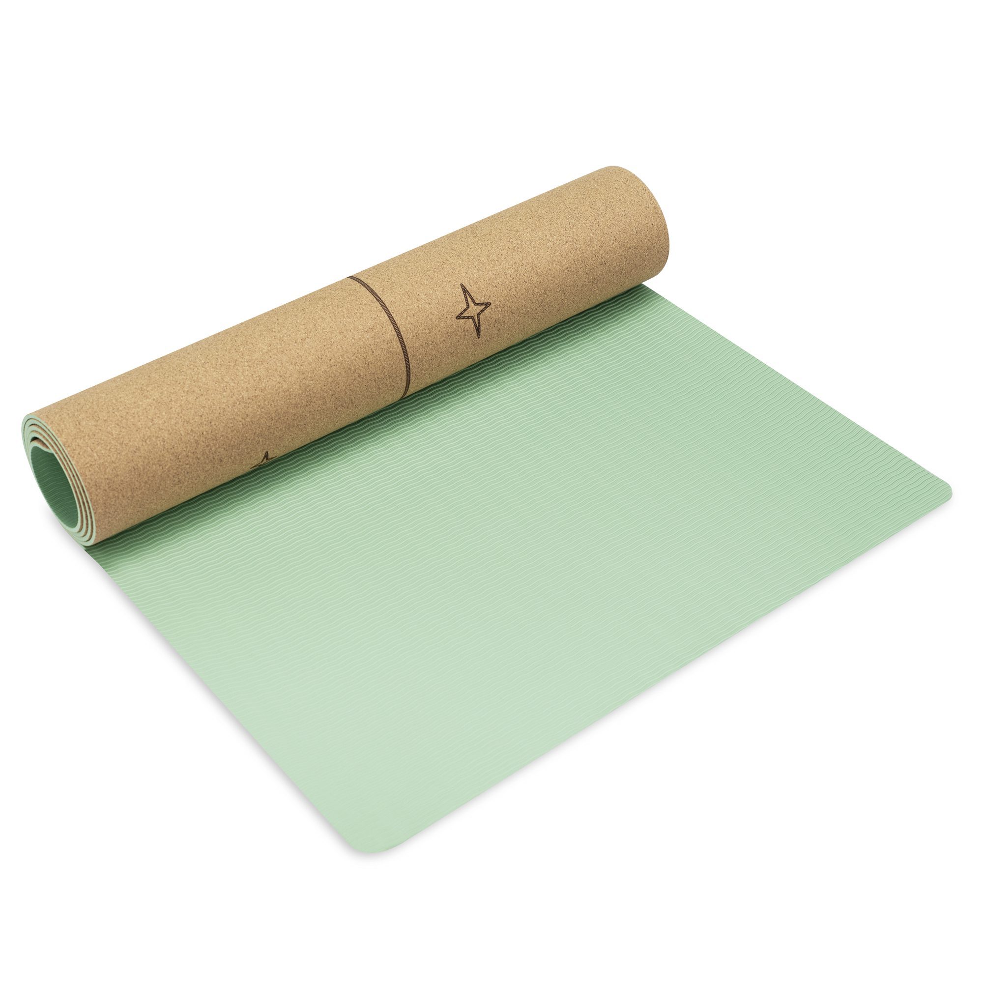 Spokey Savasana Kurken Yogamat Groen 183 x 61 cm Spokey Savasana Kurken Yogamat Groen 183 x 61 cm
