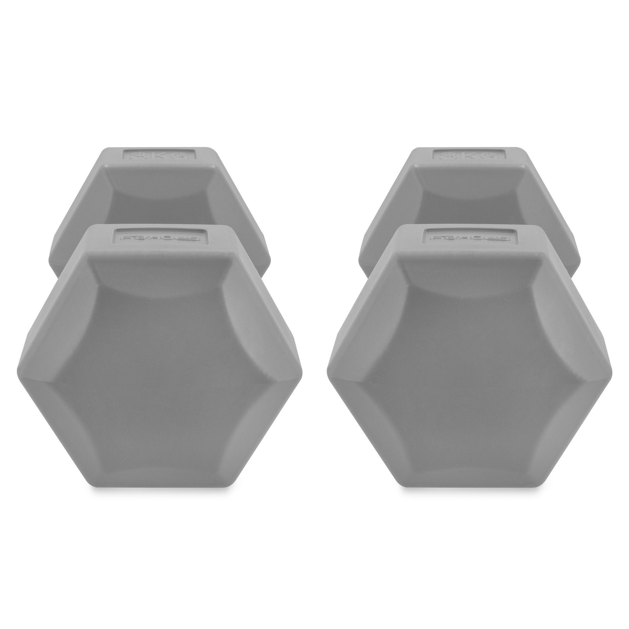 Spokey Monster hexagonale dumbbell set 2x 3 kg grijs Spokey Monster hexagonale dumbbell set 2x 3 kg grijs