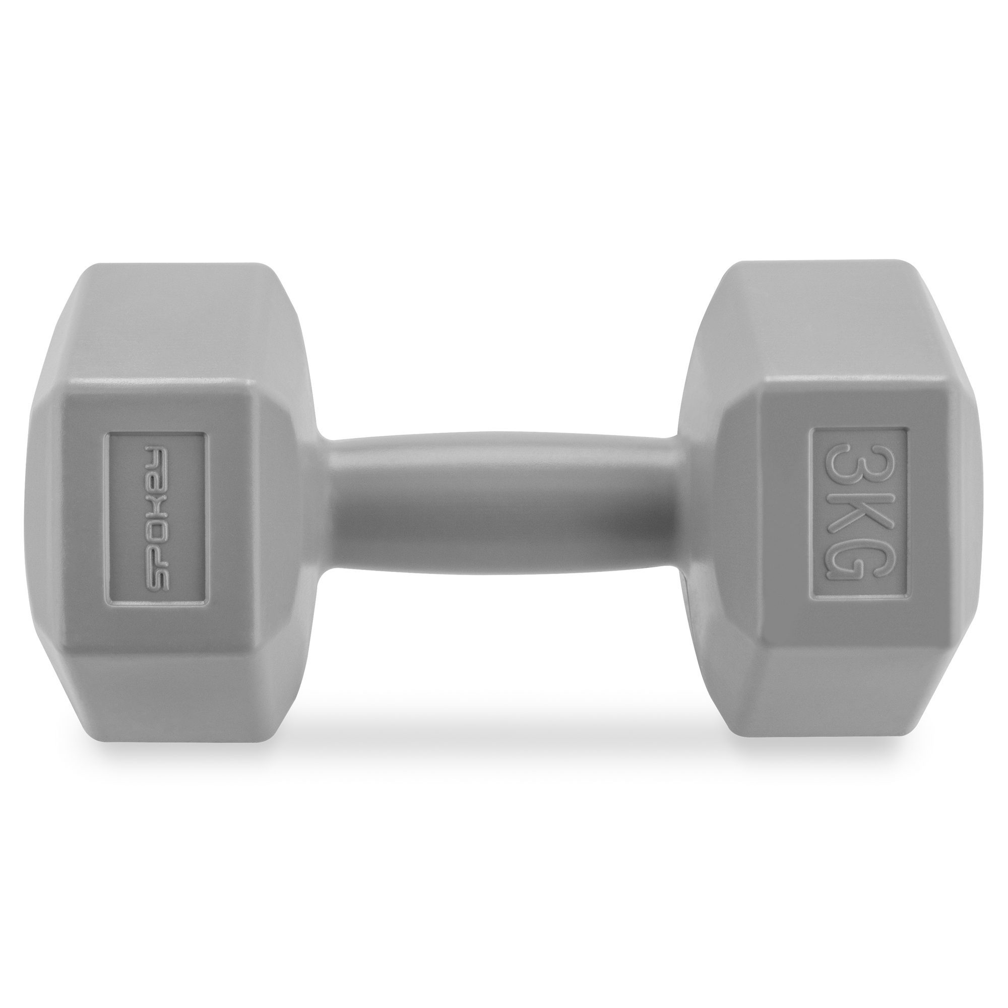 Spokey Monster hexagonale dumbbell set 2x 3 kg grijs Spokey Monster hexagonale dumbbell set 2x 3 kg grijs