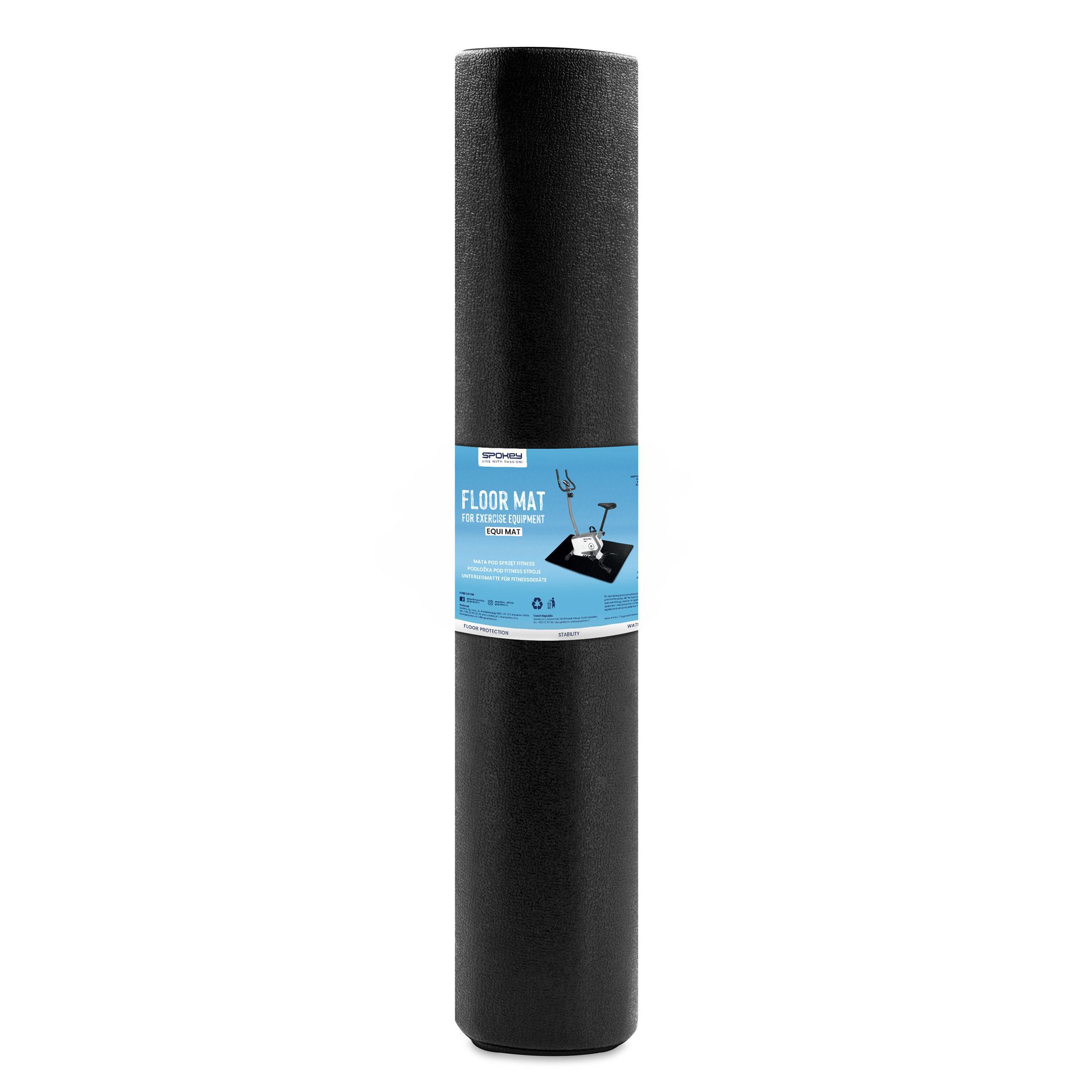 Spokey EQUI MAT Fitnessmat Zwart 140 x 80 cm Spokey EQUI MAT Fitnessmat Zwart 140 x 80 cm