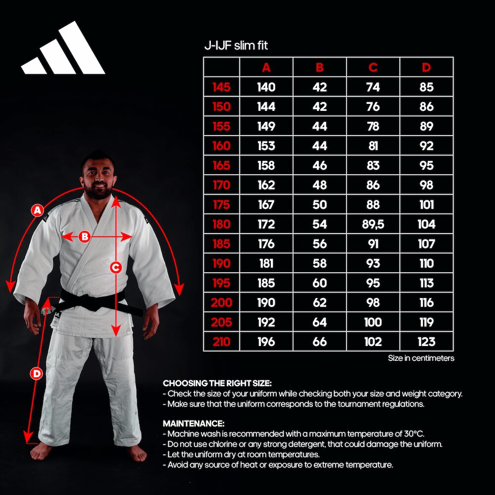 Adidas Judopak - Champion slimfit IJF - Wit (ADIJIJFS-W) Adidas Judopak - Champion slimfit IJF - Wit (ADIJIJFS-W)