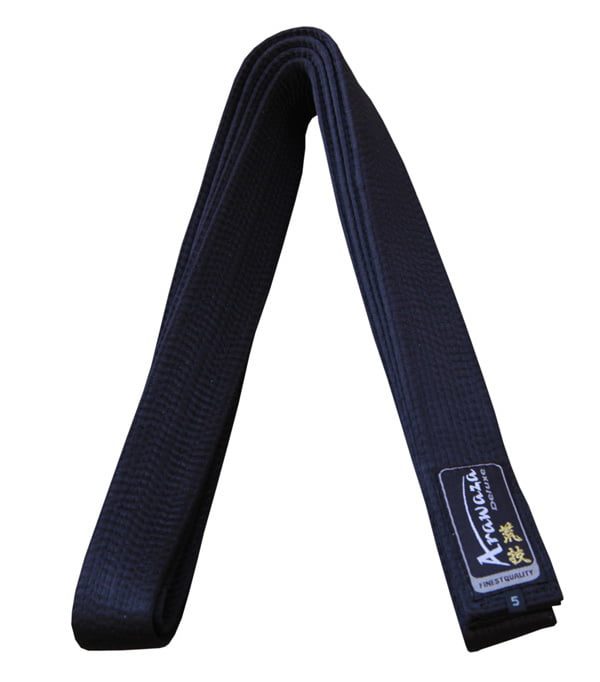 Arawaza Karateband - Deluxe katoen 1 3/4” - Zwart (RBEBDC175)