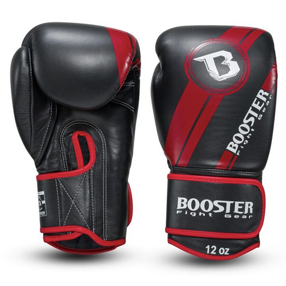 Booster V3 Bokshandschoenen Zwart Rood (BGL 1 V3 BLACK RED FOIL) Booster V3 Bokshandschoenen Zwart Rood (BGL 1 V3 BLACK RED FOIL)