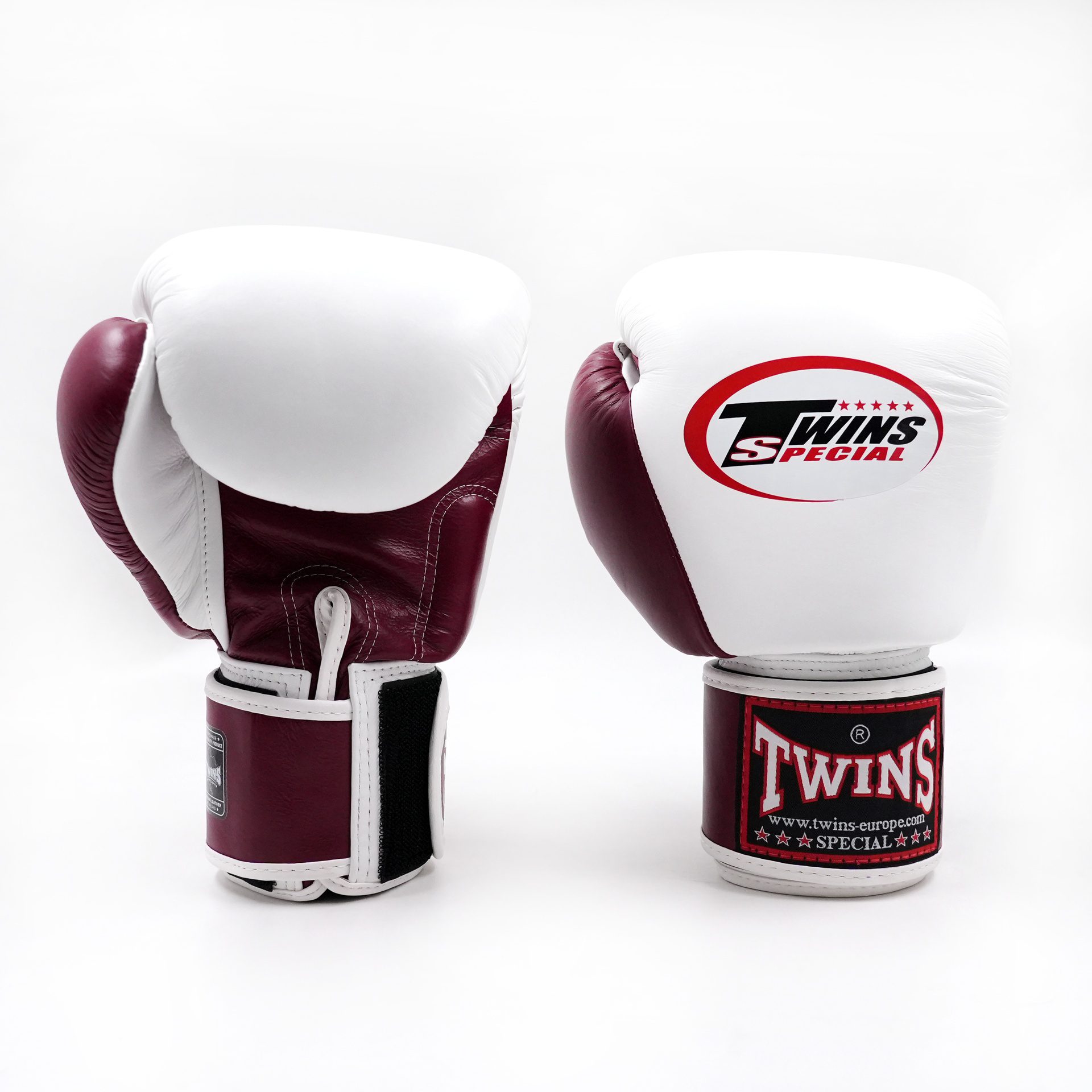 Twins Special Kickbokshandschoenen BGVL 3 (BGVL 3 2TMAROONWHITE) Twins Special Kickbokshandschoenen BGVL 3 (BGVL 3 2TMAROONWHITE)