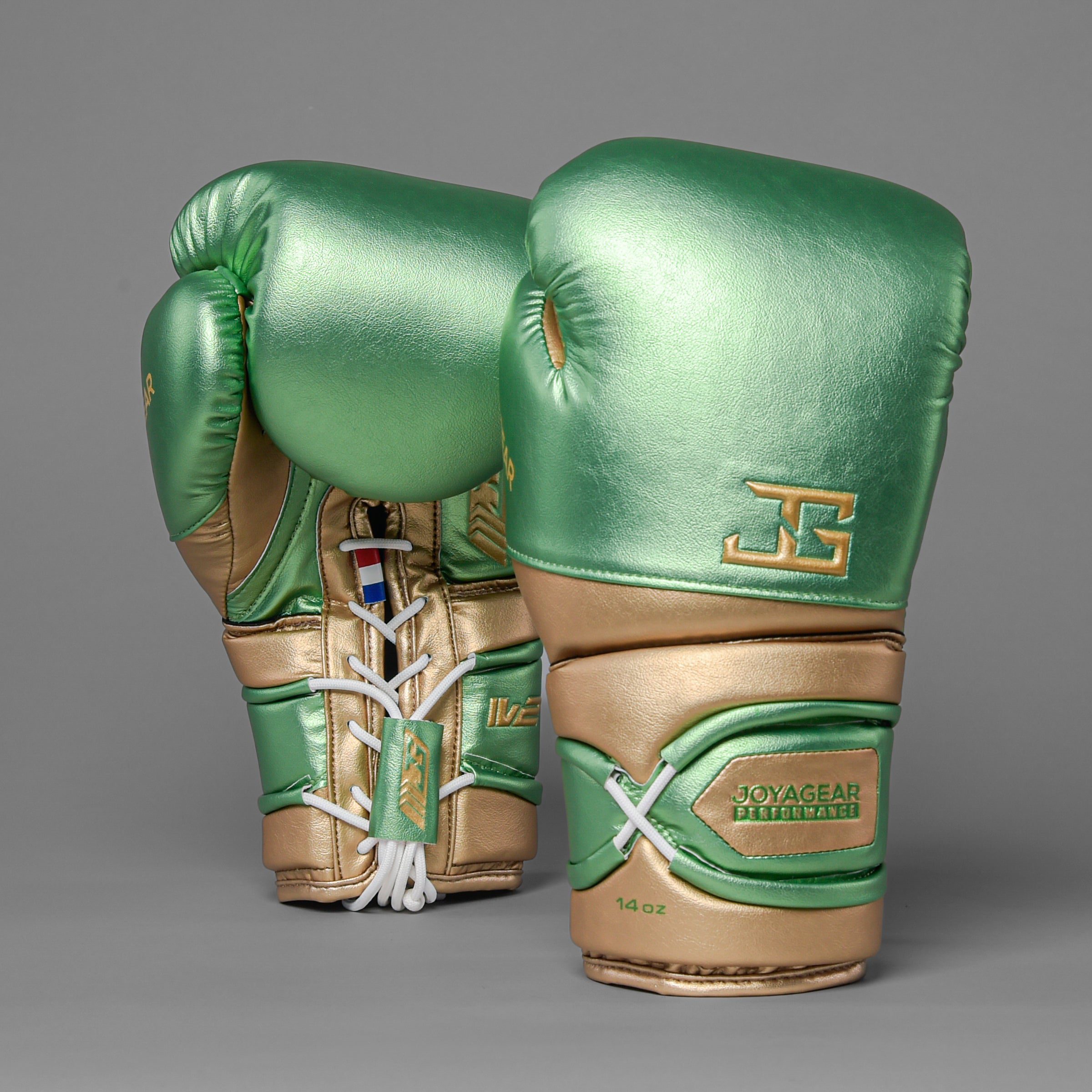 Joya Performance V2 Veters Bokshandschoenen Groen Goud Joya Performance V2 Veters Bokshandschoenen Groen Goud