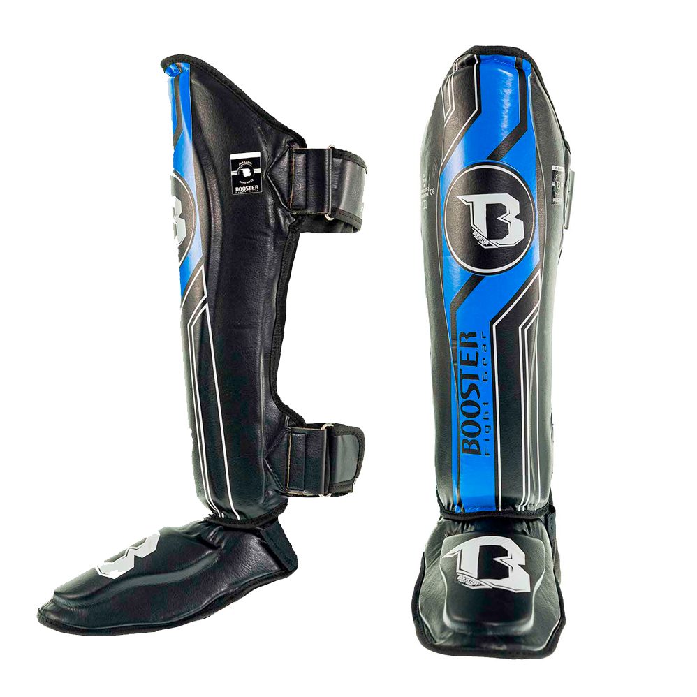 Booster Scheenbeschermers Kickboksen V9 Black Blue (BSG V9 BLACK BLUE) Booster Scheenbeschermers Kickboksen V9 Black Blue (BSG V9 BLACK BLUE)
