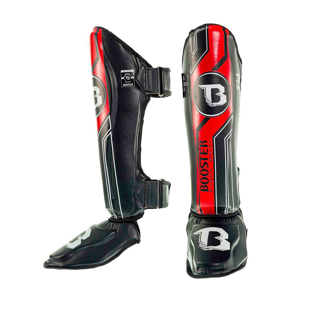 Booster V9 Scheenbeschermers Zwart Rood (BSG V9 BLACK RED) Booster V9 Scheenbeschermers Zwart Rood (BSG V9 BLACK RED)