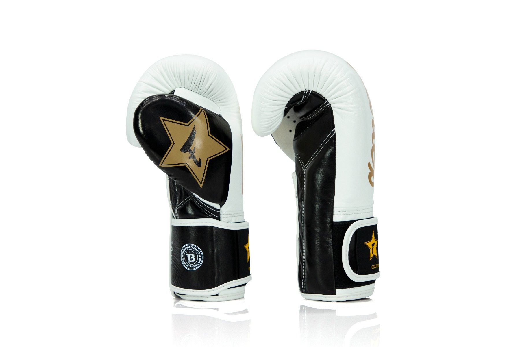Fairtex Booster Bokshandschoenen Wit Zwart Goud (FXB BG V2 WH BK GOLD) - Afbeelding 4