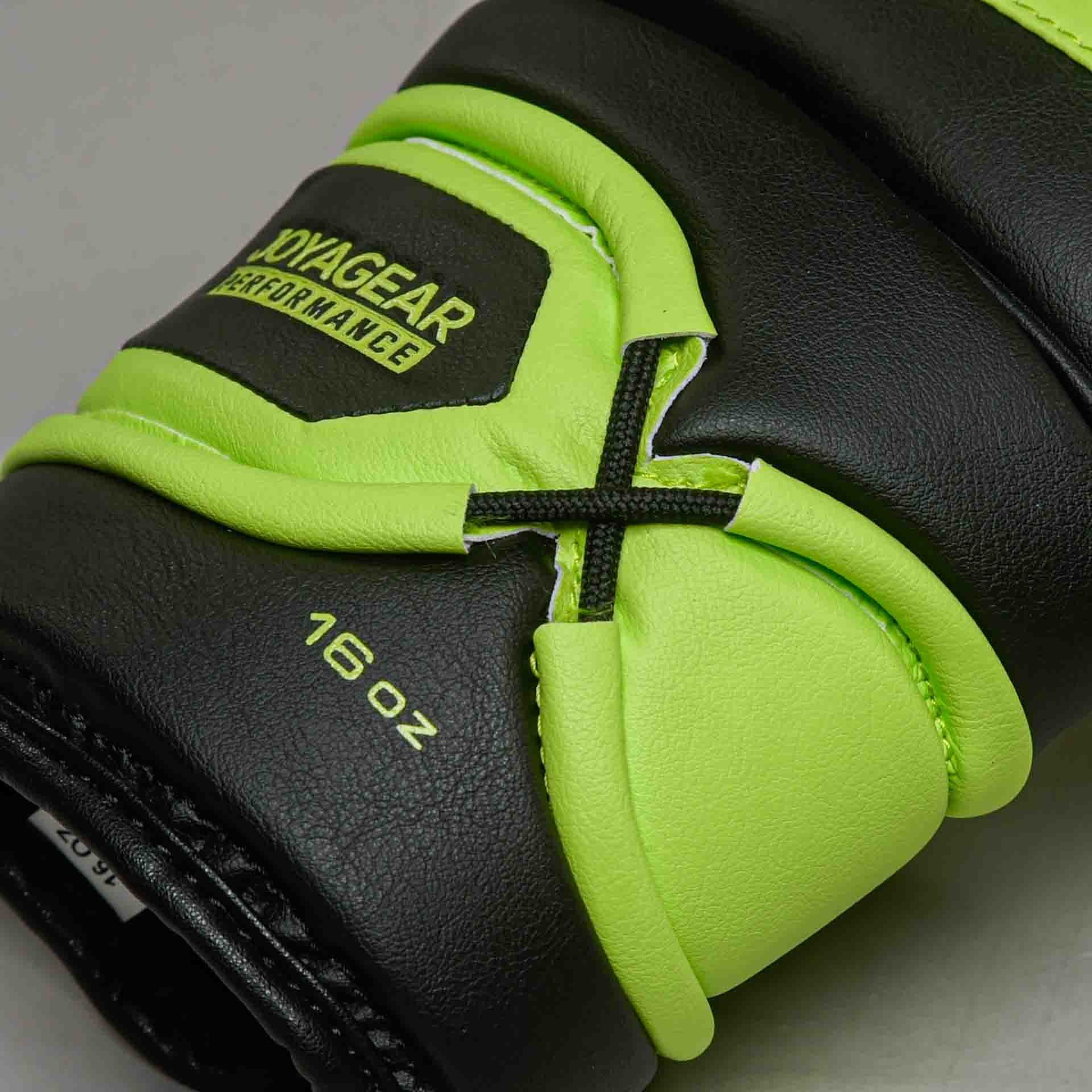 Joya Performance V2 Veters Bokshandschoenen Limoengroen Zwart Joya Performance V2 Veters Bokshandschoenen Limoengroen Zwart