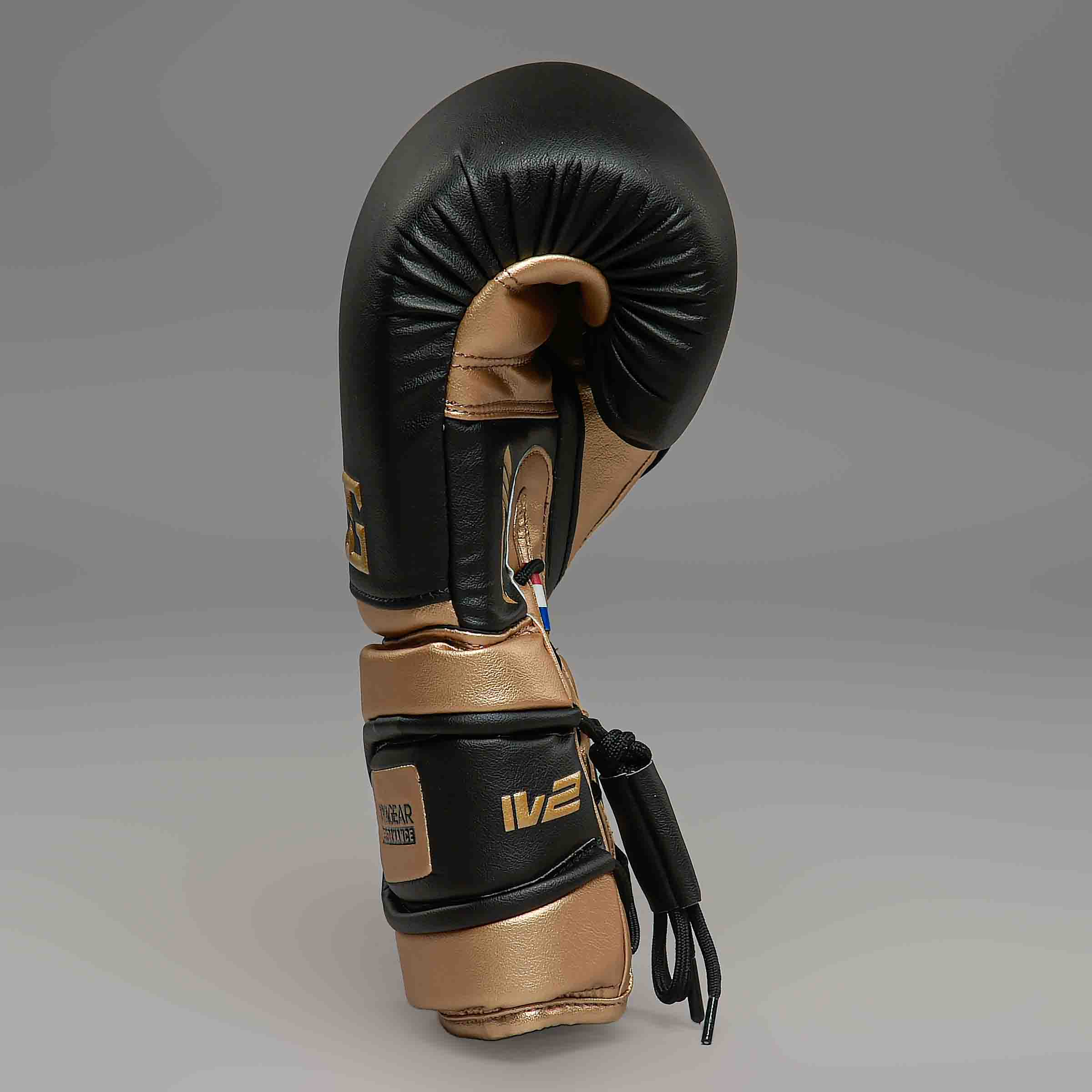 Joya Performance V2 Veters Bokshandschoenen Zwart Goud Joya Performance V2 Veters Bokshandschoenen Zwart Goud