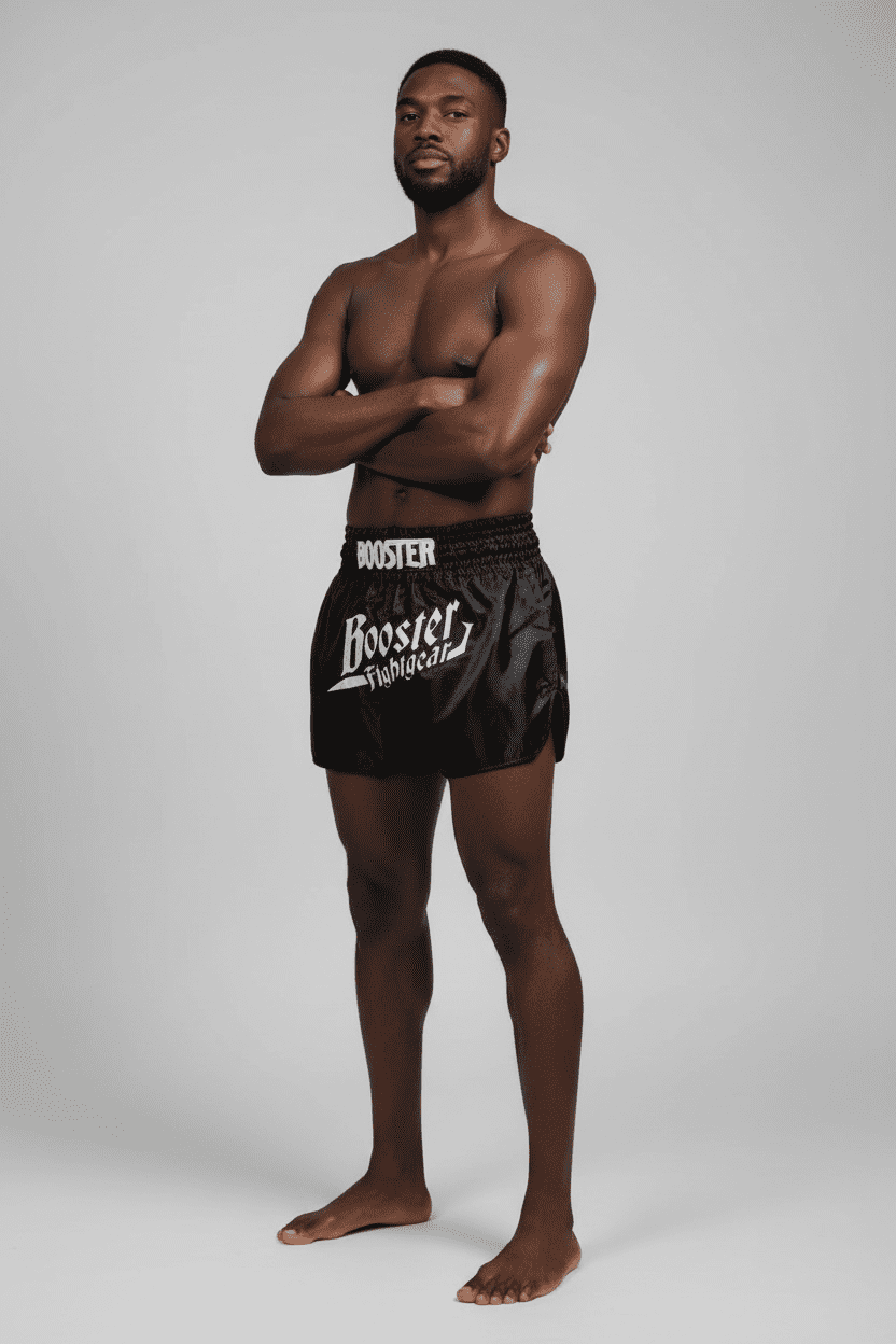 Booster Fight Gear Thunder Muay Thai Trunks (TBT THUNDER BK WH) Booster Fight Gear Thunder Muay Thai Trunks (TBT THUNDER BK WH)