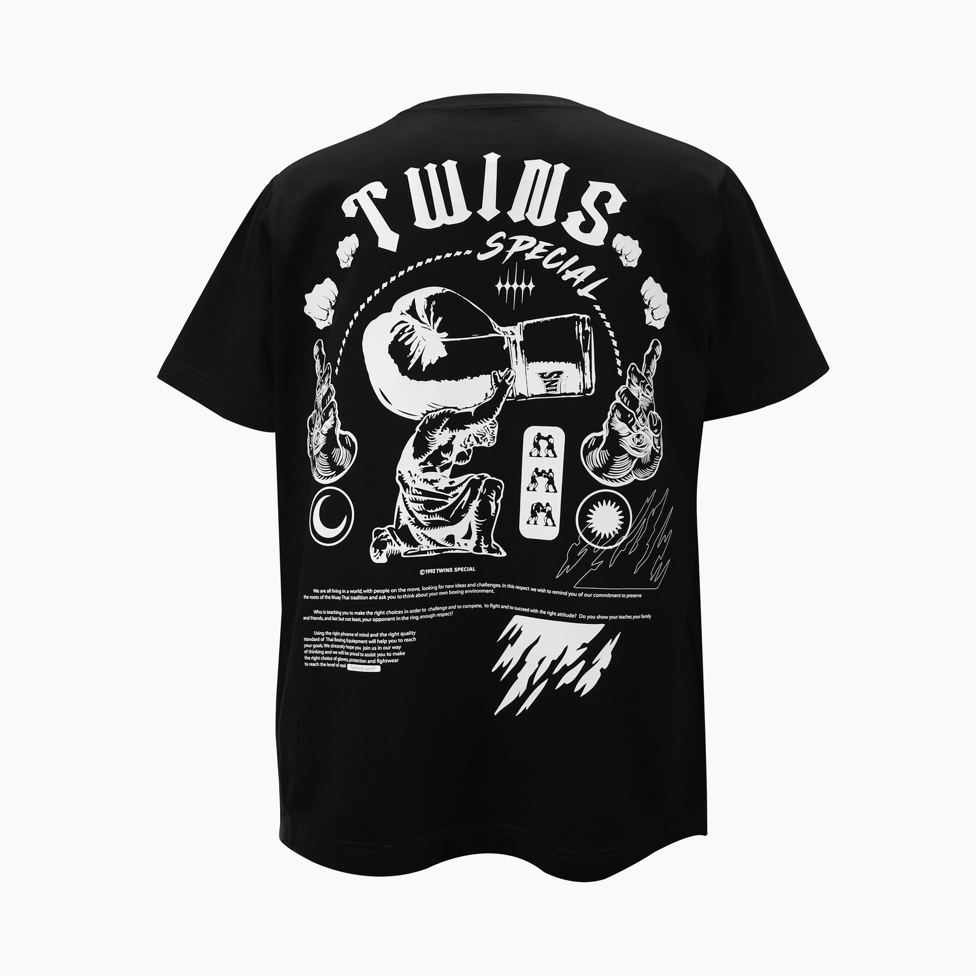 Twins T-Shirt 2 Zwart (TWINS TEE 02 BLACK) Twins T-Shirt 2 Zwart (TWINS TEE 02 BLACK)