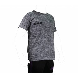 Trendy Legend DryFit sportshirt zwart melange