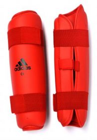 Adidas WKF scheenbeschermer (rood)<!-- 86820 Vechtsportwinkel.com -->
