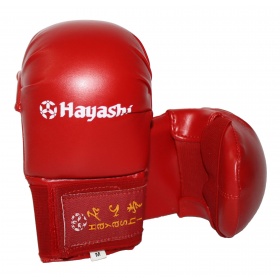 Hayashi Karate handschoenen “Tsuki” voor trainingsdoeleinden Rood<!-- 174502 Budoland -->
