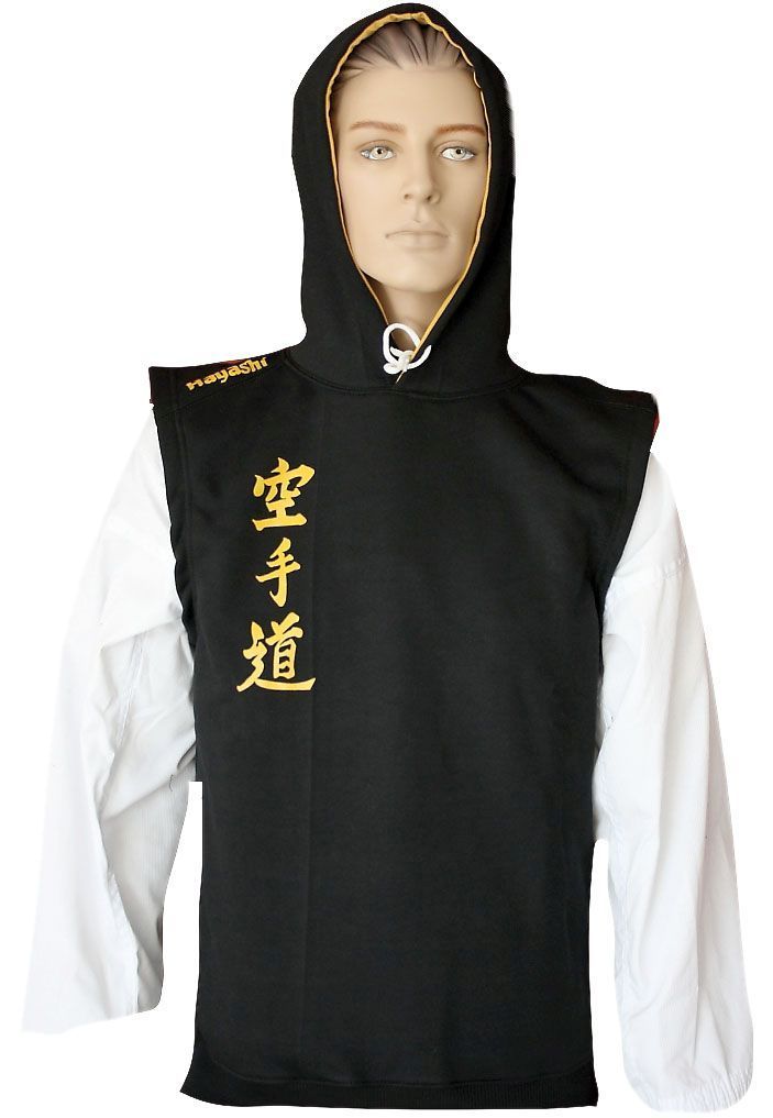 hayashi-sleeveless-hoodie-karate-do-black-size-m-895-9004 - Truien en vesten