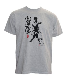 Hayashi T-shirt “Fighter” Grijs