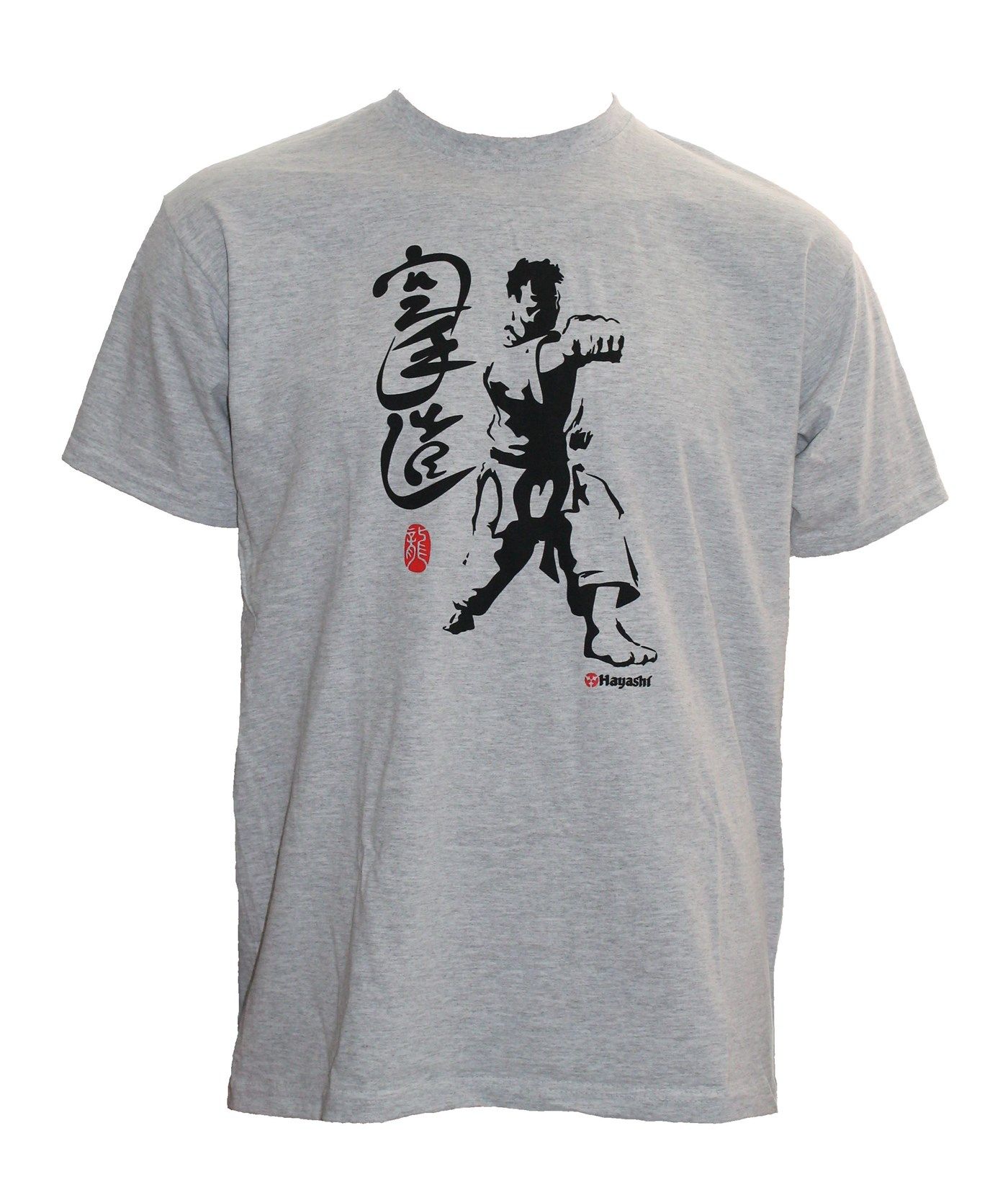 Hayashi T-shirt “Fighter” Grijs