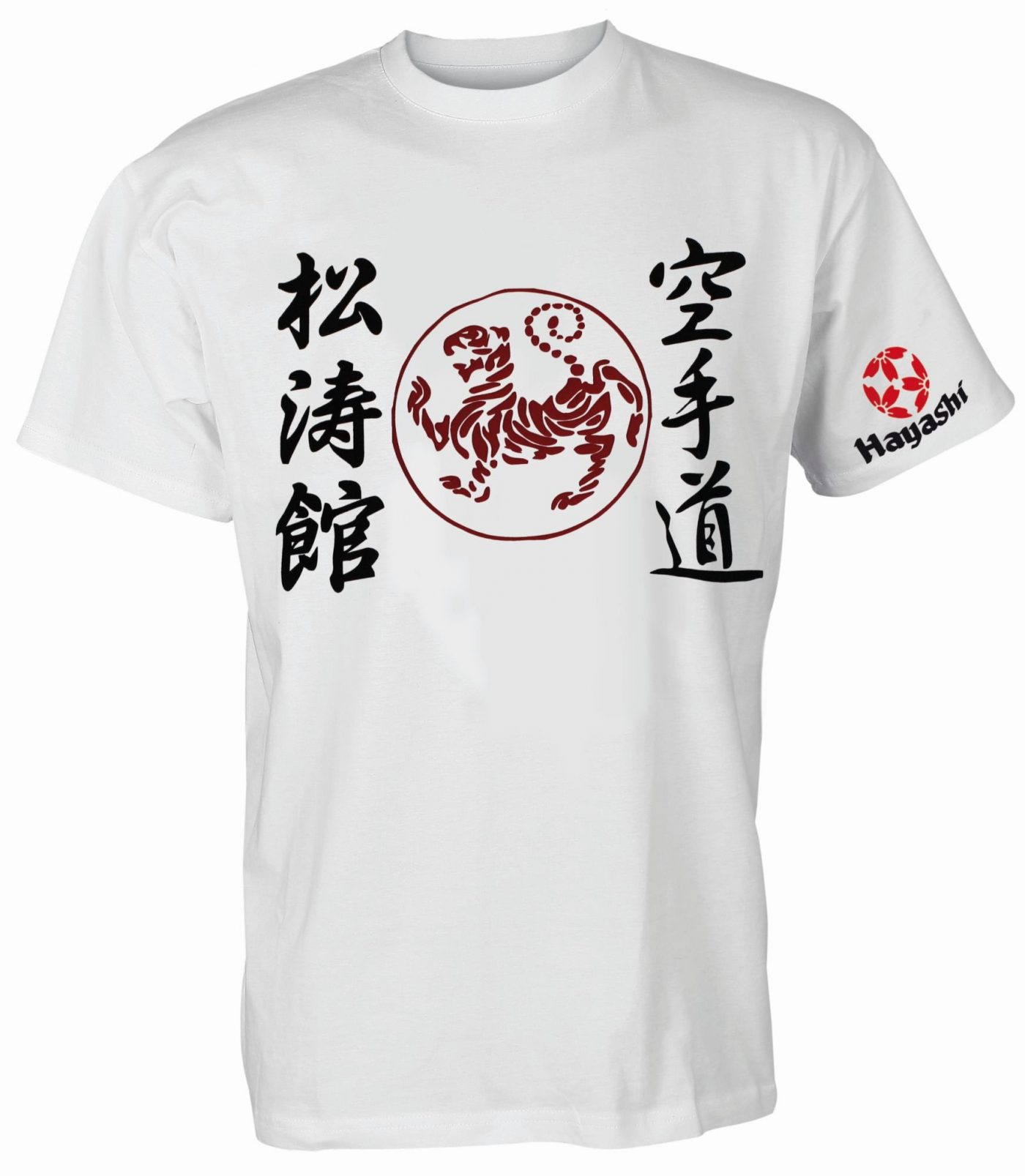 Hayashi T-Shirt “Shotokan Tiger” Wit