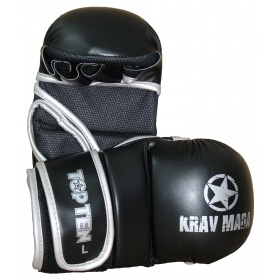 TOP TEN Grappling gloves “Krav Maga” Zwart