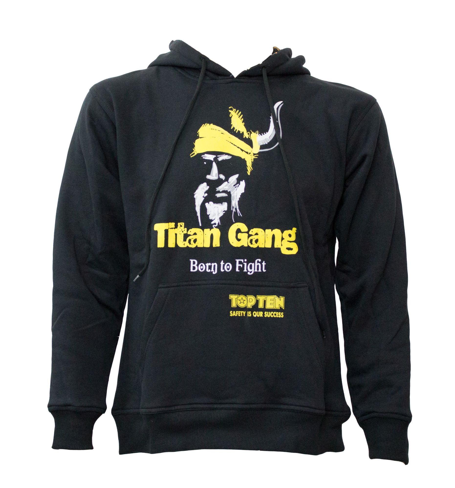TOP TEN Hoodie “Titans” Zwart - Geel